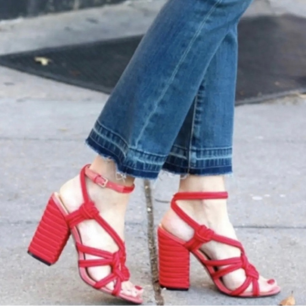 38. Cabi Red Rope Heel